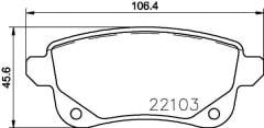 MGA-55716 ARKA DİSK FREN BALATASI RENAULT TALISMAN 15> MEGANE IV >15 SCENIC III 09>16 SCENIC IV 16>