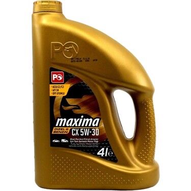 PETROL OFİSİ MOTOR YAĞI 5W30 CX 4 LİTRE PARTİKÜLLÜ