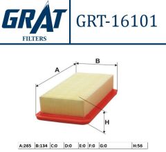 Grat-16101 / Hava Filtresi Hyundai Accent Era 07/11 Benzinli 28113-1G000-281131G000