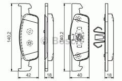 Mga- 55467 Ön Fren Balata Renault Clio IV 12> Dacia Logan II 12> Sandero II 12> Dar Tip 410602581R-410605612R-410605951R