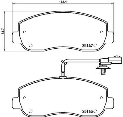 Mga-55146 Ön Balata Master 3 (III) 2.3Dci (2.10=>13=> Movano 2.3Cdti (5.10=>14=> Nissan Nv400 2.3Cdi 11=> 7701206727-7701207339-4106000QAD	)