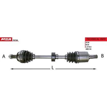 MGA-70729 Aks Komple Sağ-(Abs'li)-(Honda Civic 96/00 1.4-1.5) 44010s04010