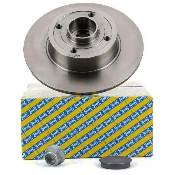 Snr Kf15577U | ARKA FREN AYNASI DİSKİ RENAULT MEGANE II 02> MODUS 04> CLIO III 05>(240x82.5x4DELİK) RULMANLI ABS SENSÖRLÜ 7701207823-432005338R-8660001811