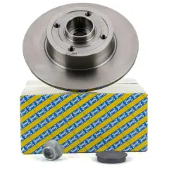 Snr Kf15577U | ARKA FREN AYNASI DİSKİ RENAULT MEGANE II 02> MODUS 04> CLIO III 05>(240x82.5x4DELİK) RULMANLI ABS SENSÖRLÜ 7701207823-432005338R-8660001811