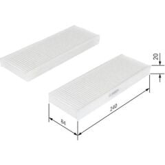 BOSCH 1987435033 | Peugeot 301 2012-2020 Polen Filitresi