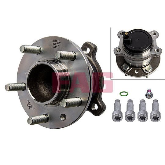 MGA-72503 - Poryalı Rulman Arka Bijonlu Absli + 4 Civatalı (Ford Mondeo 2007-2014 Kuga 2.0 10-12) 1500263 6G912C299FAE