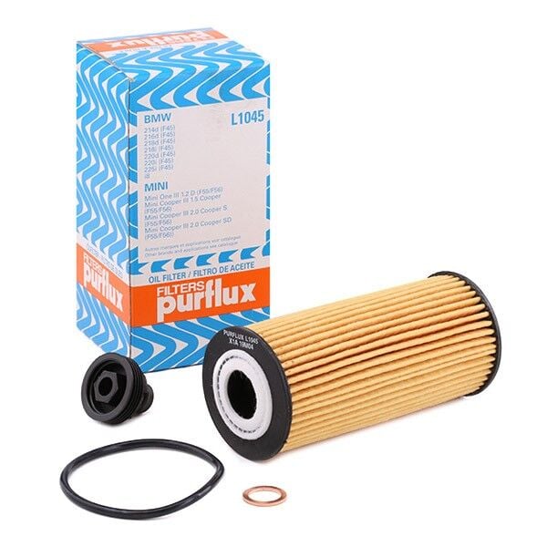 PURFLUX-L1045 - Yağ Filtresi (Bmw B37/B38/B47 F45/F46/F48 F54/F55/F56/F57) 11428570590