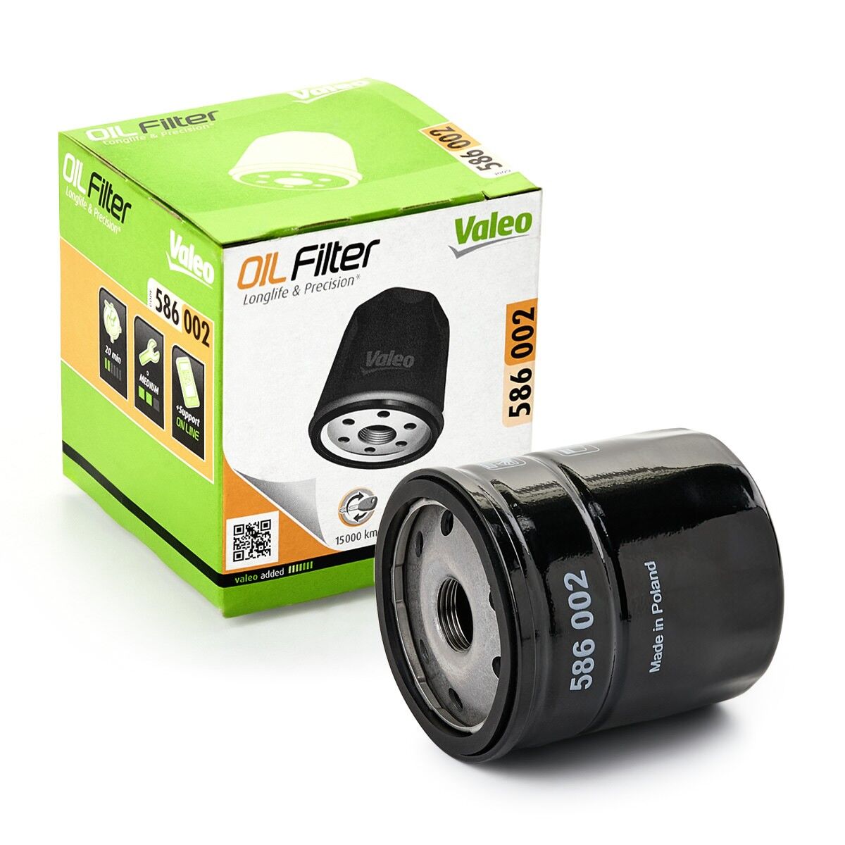 VALEO-586002 - Yağ Filtresi (Citroen C-Elysee 1.2Vti 12-/C3 II 12-/C4 04-/Ds5 08-/ Peugeot 208-307-308-2008) 
1109.AL-1109.AP