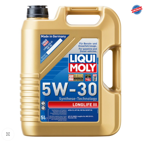 LIQ-20822 - Motor Yağı Longlyfe 3 5W30 5 Litre 4B5L Vw Için C3/V W 50400 50700