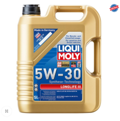 LIQ-20822 - Motor Yağı Longlyfe 3 5W30 5 Litre 4B5L Vw Için C3/V W 50400 50700