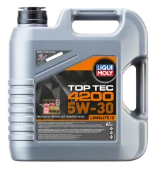 LIQ-3715 - Motor Yağı Top Tec 4200-5W30 4 Litre Tam Sentetik(V W Bmw Mercedes Dpli Benz+Diz.) 4B6L