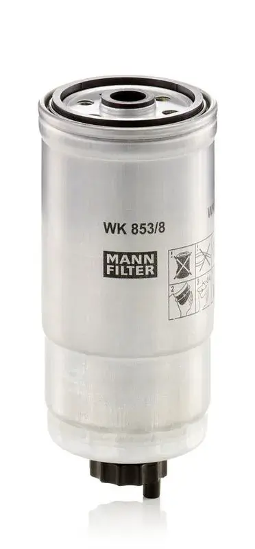 MANN-WK853/8 - Mazot (Yakıt) Filtresi (Fiat Brava Marea Punto 1.9 Jtd 98-) 13322240802