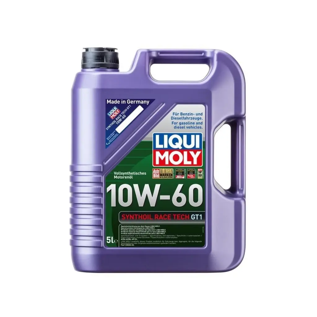 LIQ-8909 - Motor Yağı Synthoil Race Tech Gt1 10W60 5 Litre Acea A3 Acea B4 Api Sn 4B5L