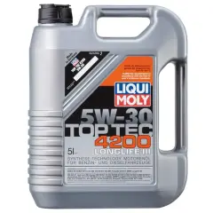LIQ-8973 - Motor Yağı Top Tec Tam Sentetik 4200-5W30 5 Litre (V W Bmw Mercedes Opel Dpf Li Benz+Diz) 4B5L
