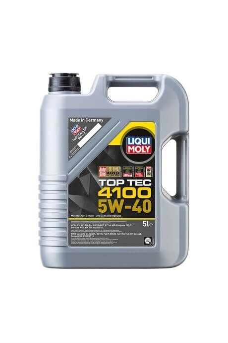 LIQ-9511 - Motor Yağı Top Tec 5 Litre 4100 Tam Sentetik 5W40 Acea C3/ Api Sn M.B 229.31 Porsche A40 Vw