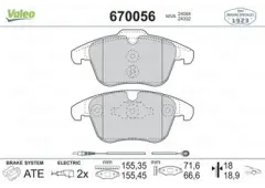 Valeo 670056 Ön Fren Balatası (Fişli) P407 04>10 2.0 Hdı P508 10>18 C5 1.6 1.8 2.0 1.6 Hdı-2.0 Hdı 08>16 4254.A7-1610103880-1647863380