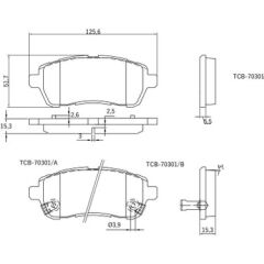 Mga 55248 Ön Fren Balatası Fiesta 2008-/Mazda 2 2008/2012  8V512K021Aa-1550219-8V512K021Aa-04465B1120