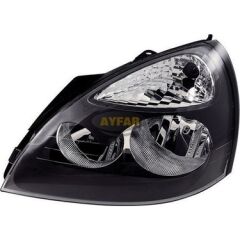 Ayfar 202261 Far Motorlu Sol (Siyah Çerçeveli) Renault Clio (01-05)