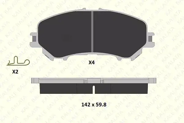 Kale 2206516714  Ans Kd11 Balata Ön Qashqai II Suv-X-Traıl 3 (III)-Rogue II Suv 410601596R-D10604Ca0A-