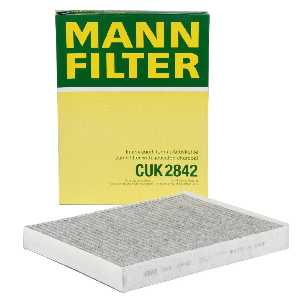 MANN-CUK2842 - Polen Filtresi Karbonlu (TRANSPORTER T5 09=> MULTIVAN V 04=> TOUAREG (04-10) Q7 10=> AMAROK 10=> PORSCHE CAYENNE) 7H0819631A