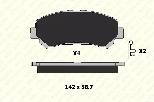 Kale 2463217014 Ans Kd13 Balata Ön Juke-Maksıma VII.V3 (III)-Qashqai-Qashqai D10603Ub0A-D10609Df0A-D10609N00A