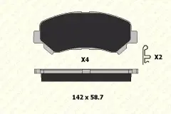 Kale 2463217014 Ans Kd13 Balata Ön Juke-Maksıma VII.V3 (III)-Qashqai-Qashqai D10603Ub0A-D10609Df0A-D10609N00A