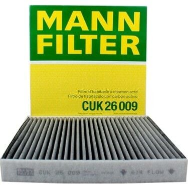 MANN-CUK26009 - Polen Filtresi Karbonlu GOLF VII-A3-LEON-OCTAVIA 1.2 TSİ-1.4 TSİ-1.6 TDİ-2.0 TDİ 12=> 5Q0818653-5Q0819653