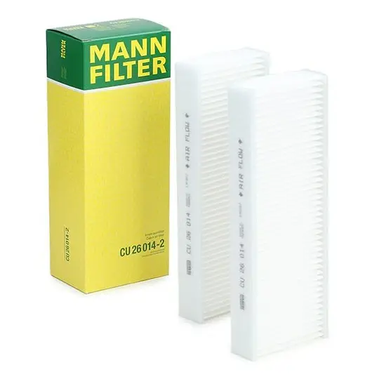 MANN-CU26014-2 - Kabin (Polen) Filtresi (Peugeot 308 II 2013-/301 12-/208-12-/ Citroen C-Elysee 1.2Vti 12-/C3 II/Ds3 13- ASTRA L 21> P508 18>  9804163380