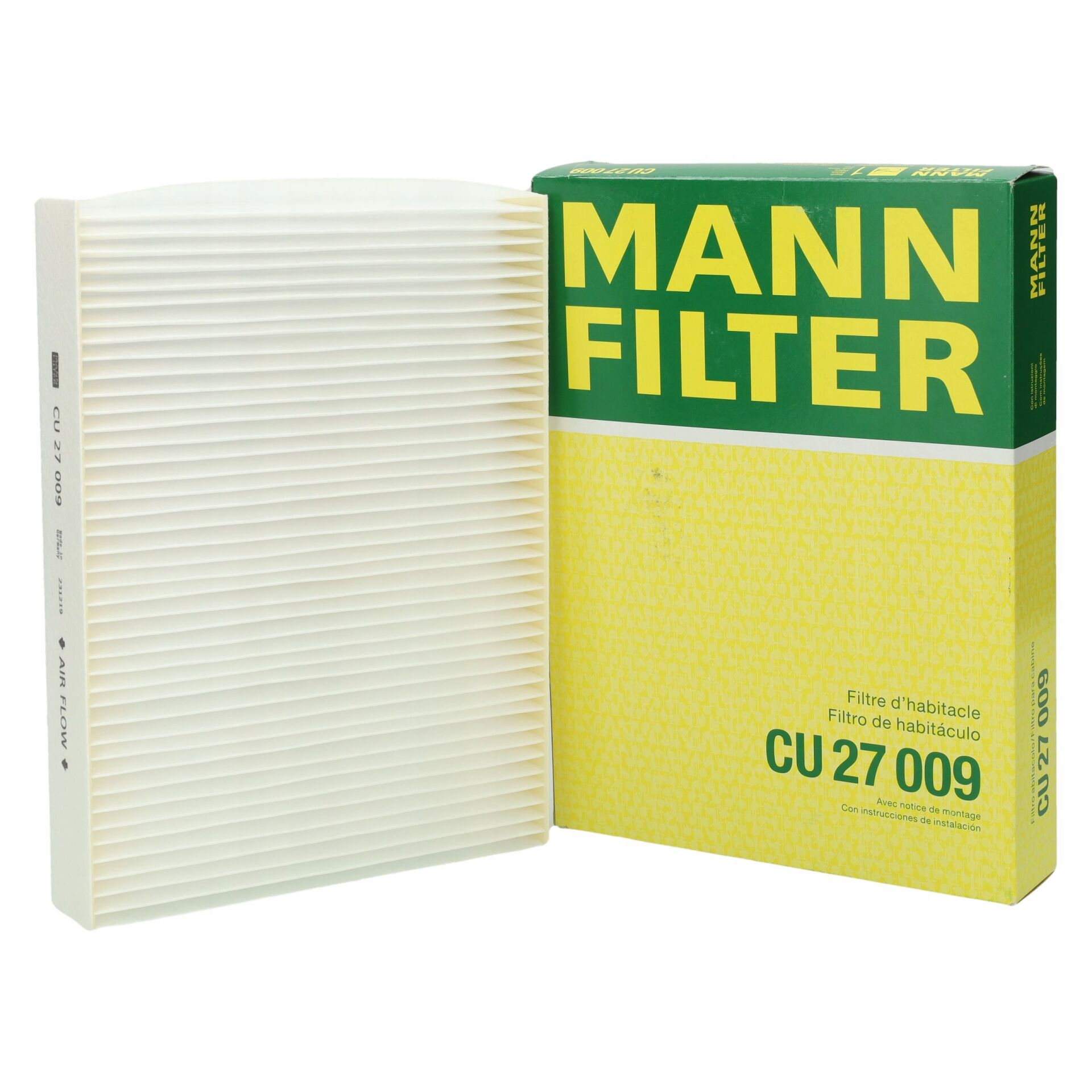 MANN-CU27009 - Kabin (Polen) Filtresi (Renault Scenic III 1.5Dci-1.6Dci-1.9Dci-Trafic III 1.6Dci 14-) 272778980R 8201658888