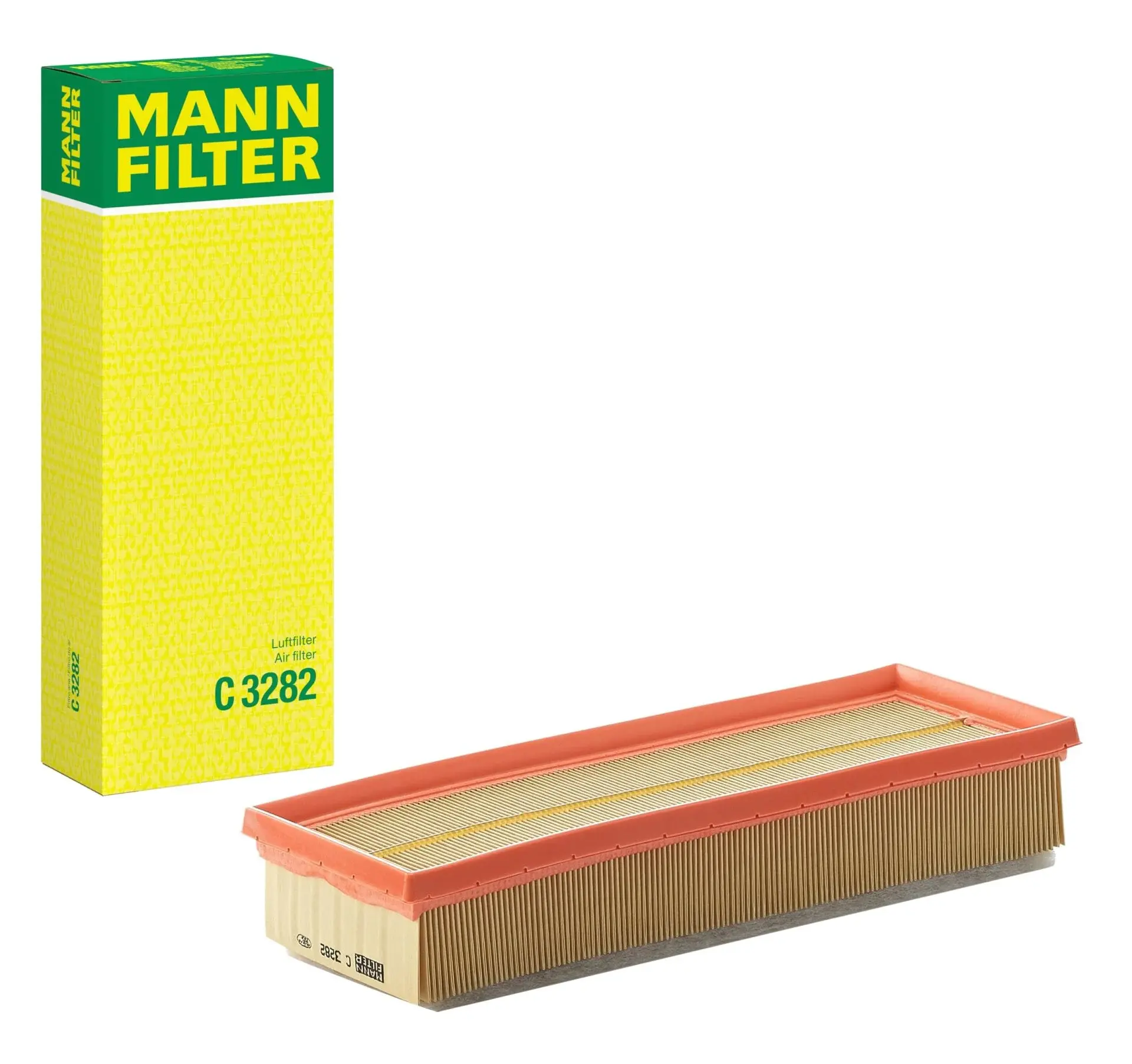 MANN-C3282 - Filtre Hava (Peugeot 206-207-307-308-Partner/Citroen C3-C4-Berlingo 1.6Hdi) 1444.TJ-1444.X5-1444.CP-9932.58