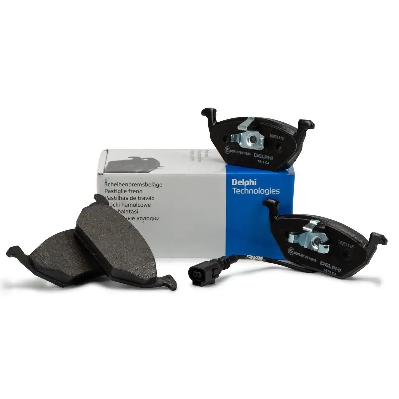 Delphı Lp1514 Ön Balata Fişli Küçük Golf4-Golf5-Jetta-Bora-Polo-A3-Leon 97=> 1J0698151G-1K0698151F-6R0698151A