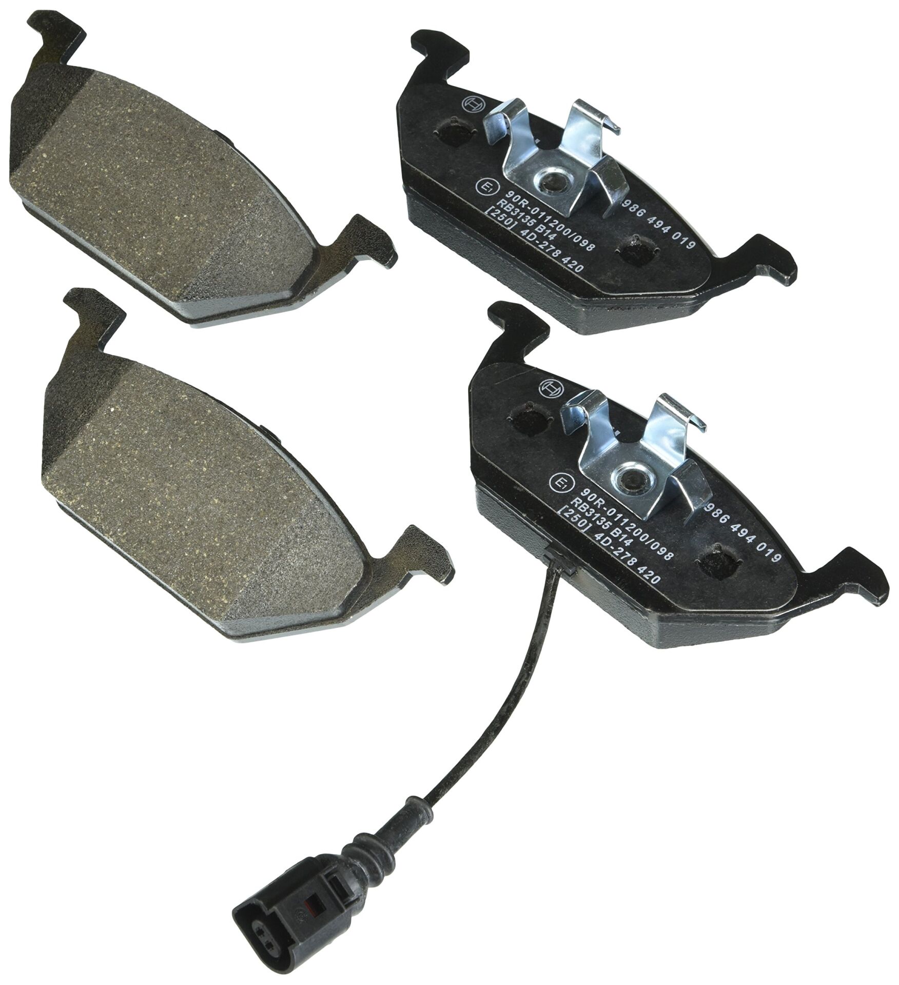 Bosch 0986494019 Ön Fren Balatası-Kablolu- (Vw Golf 98-06 Polo 02-05 Audi A3 97-03 Seat Leon 00-06 Skoda Octavia 97-11) 1J0698151G-1K0698151F-6R0698151A