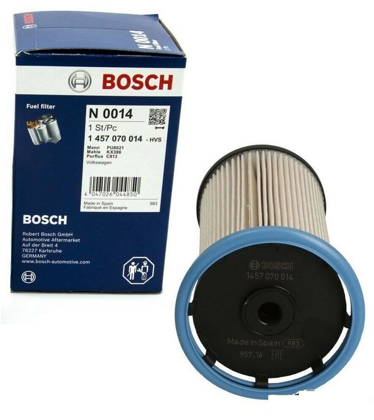 BOS-1457070014 Yakıt Filtresi Vw Audi Golf 7- A3 1.6Tdı - 2.0Tdı - 5Q0127177