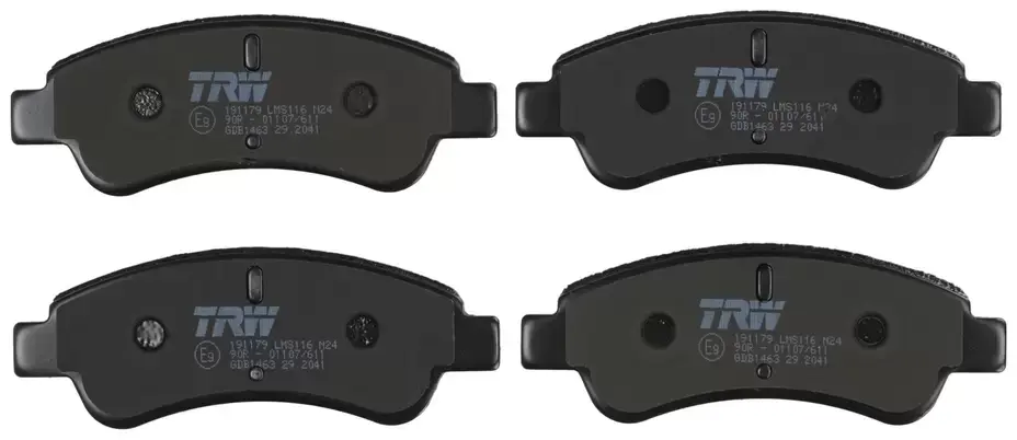 TRW-GDB1463BTE - Fren Balatası (Performance) Ön Opel Corsa F Crossland Peugeot 207 208 301 307 Partner Citroen C4 C-Elysee Xsara Berlingo 425475