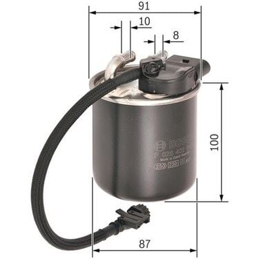 BOS-F026402840 Yakıt Filtresi Mercedes Om651 W204-212-639-906 Sprinter A6510901552 - A6510902952