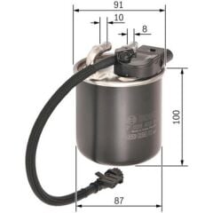 BOS-F026402840 Yakıt Filtresi Mercedes Om651 W204-212-639-906 Sprinter A6510901552 - A6510902952