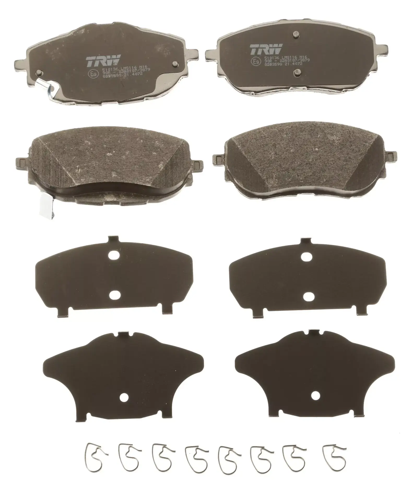 TRW-GDB3598 - Fren Balatası Ön Toyota Corolla 2013-2019 Auris 2012-/1.33 1.6 Benzinli 1.4 D4D Dizel 446502390