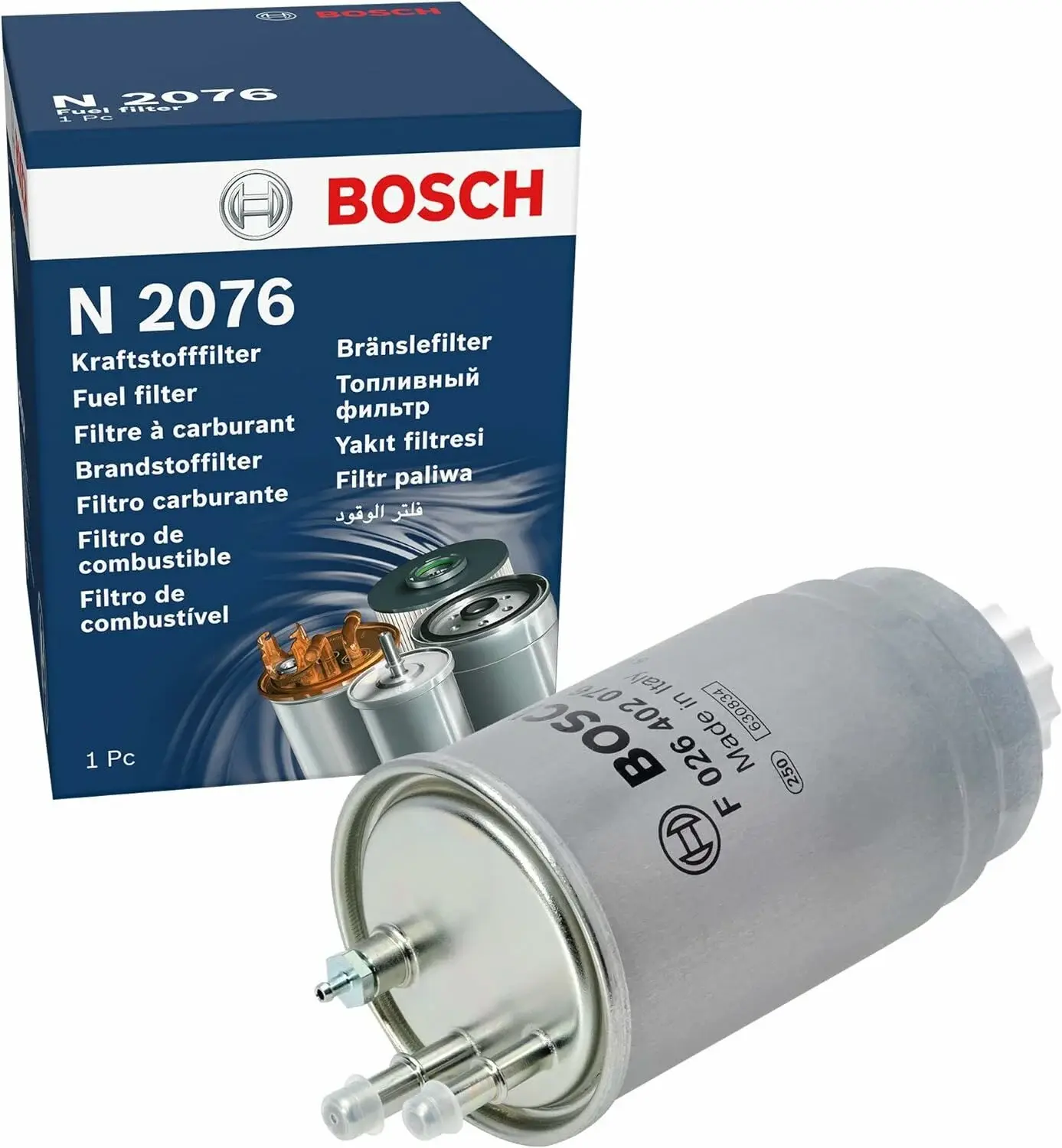 BOS-F026402076 Yakıt Filtresi (Fiat 500 Bravo Doblo Fiorino Linea Punto Stilo 1.3 Jtd 1.6 Jtd 2.0 Jtd Ducato 2.3 Jtd Alfa Romeo 159 Giulietta - 77363657