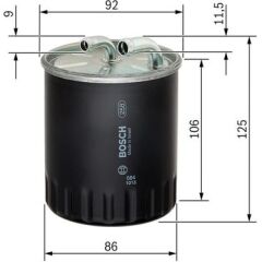 BOS-1457434437 Yakıt Filtresi (Mercedes Om642-646/Spr/639/203/211/245/300C) A6460920301 A6460920501 - A6460920001