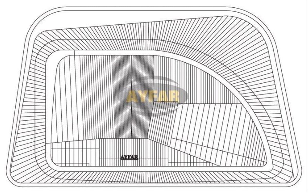 AYF-C11233 Far Camı Sağ (Renault Express 3 (III) 94-) - C11233
