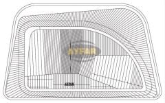 AYF-C11233 Far Camı Sağ (Renault Express 3 (III) 94-) - C11233