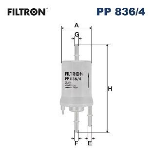 FILTRON-PP6004 - Yakıt Filtresi 4 Bar Vw Golf Polo Audi A3 Seat Ibiza Skoda Fabia 6Q0201051C