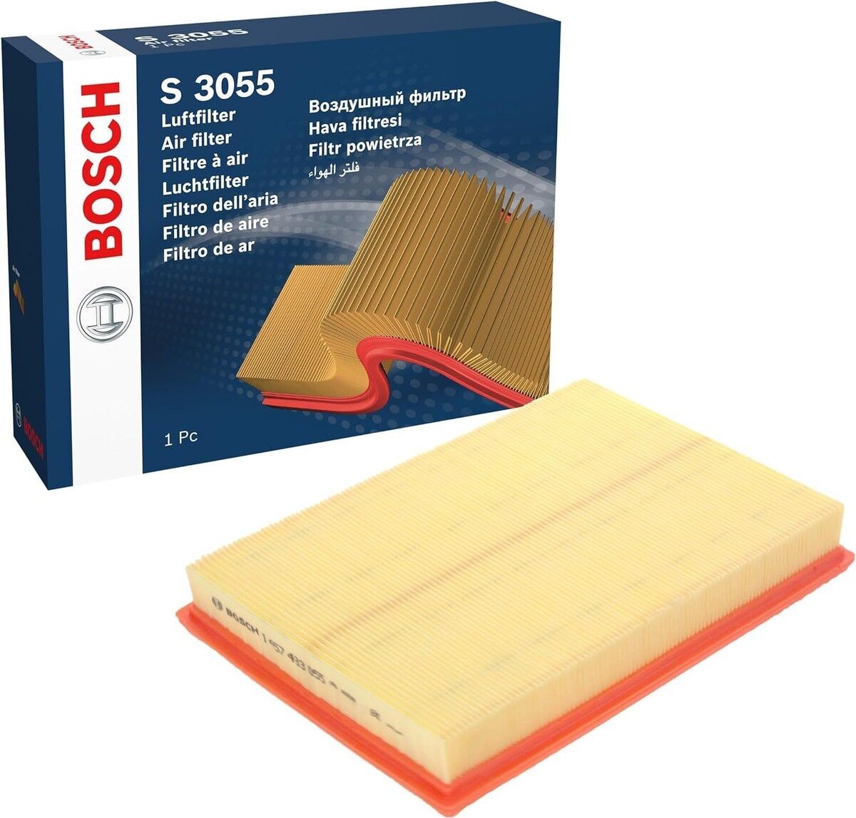 BOS-1457433055 Hava Filtresi (Opel Corsa C-Zafira A Combo C) 1.4-1.6-1.3 - 835626