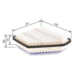 BOS-F026400171 Filtre Hava-(Toyota Corolla 07/11/Avensis 12/2.0 D4D Corolla 13/1.4 D4D Auris 07/11 1.4 D4D Auris 12/1.4 D4D / Avensis - 17801-0R030