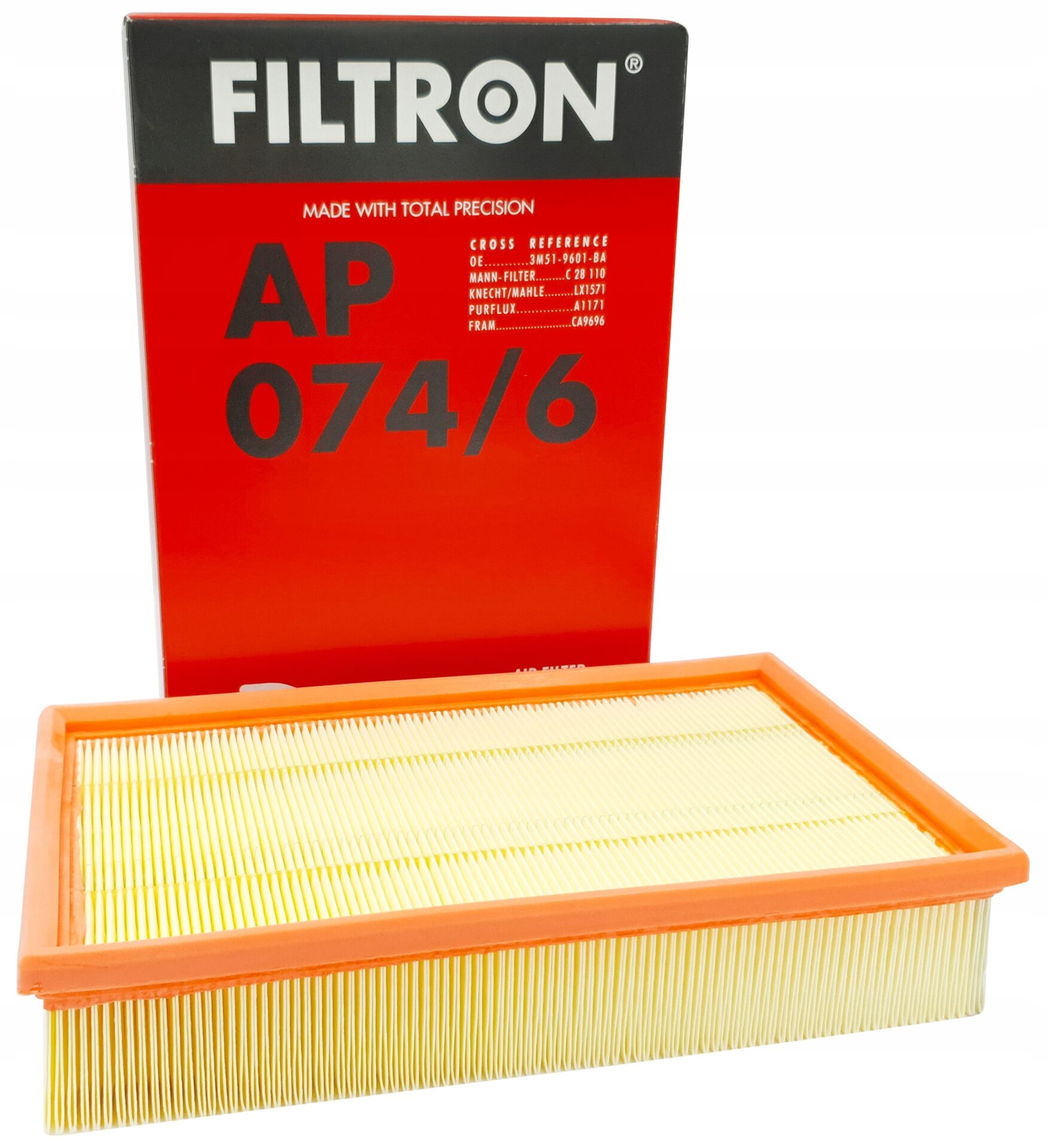FILTRON-AP074/6 - Hava Filtresi (Ford Focus C.Max 1.6 Benzinli 04/ Focus C-Max 1.8 2.0 Tdci 05-07/Focus II 1.8 2.0 /3M51 9601 AA 3M519601BA