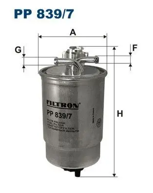 FILTRON-PP839/7 - Mazot (Yakıt) Filtresi (Vw Polo 00-02) Amf 6N0127401H