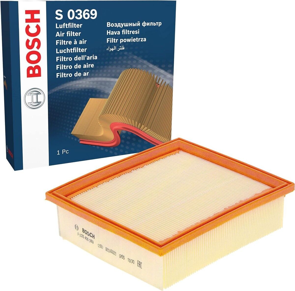 BOS-F026400369 Hava Filtresi (Fiat 500×14-) - 51977574