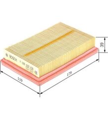 BOS-F026400438 Hava Filtresi (Toyota Corolla 19/1.8 Hybrıd/Chr 17/ 1.8 Hybrıd/Yaris 12/1.5 Hybrıd/Citroen C1 14-1.0/ Peugeot 108 14-1.0) - 1780121060