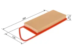 BOS-0986TF0097 Hava Filtresi (Peugeot 206-207-307/Citroen C2-C3 1.4Hdı/Ford Fiesta 1.4Tdcı) - BOS-0986TF0097