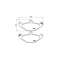 Mga 55574 Fren Balatası Arka Laguna Safrane